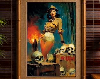Varga Girl, Original Pin up Vintage Print the Art of Seduction