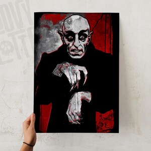 Nosferatu, Dracula Vampire, Classic Movie Monster Art Print, Dracula Poster, Vampire Print