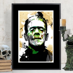 Boris Karloff Frankenstein Classic Movie Monster Art Print