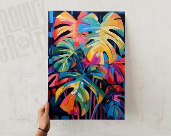 Monstera Leaf Art Print: Tropical Home Decor, Gallery Quality