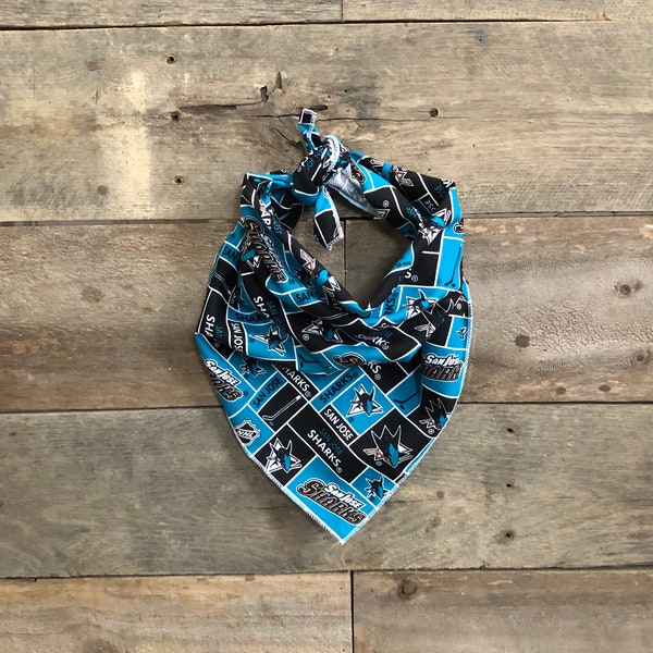 NHL San Jose Sharks Hockey Tie On Dog Bandana