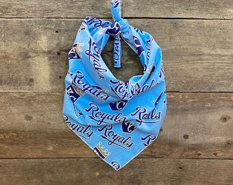 Kansas City Royals MLB Baseball Tie On Dog Bandana