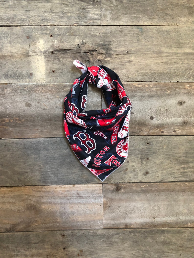 EXTRA SMALL MLB Boston Red Sox Baseball Tie On Dog Bandana Etsy