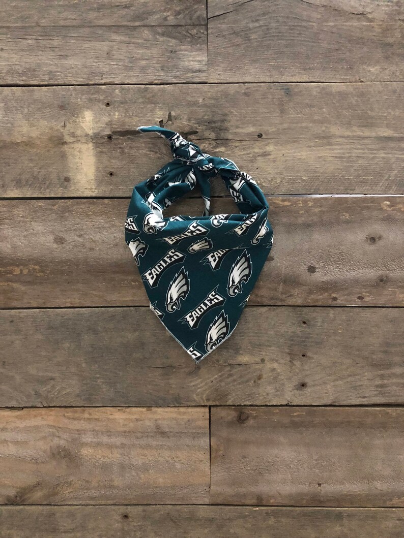 Philadelphia Eagles Football Sports Tie on Dog Bandana Etsy