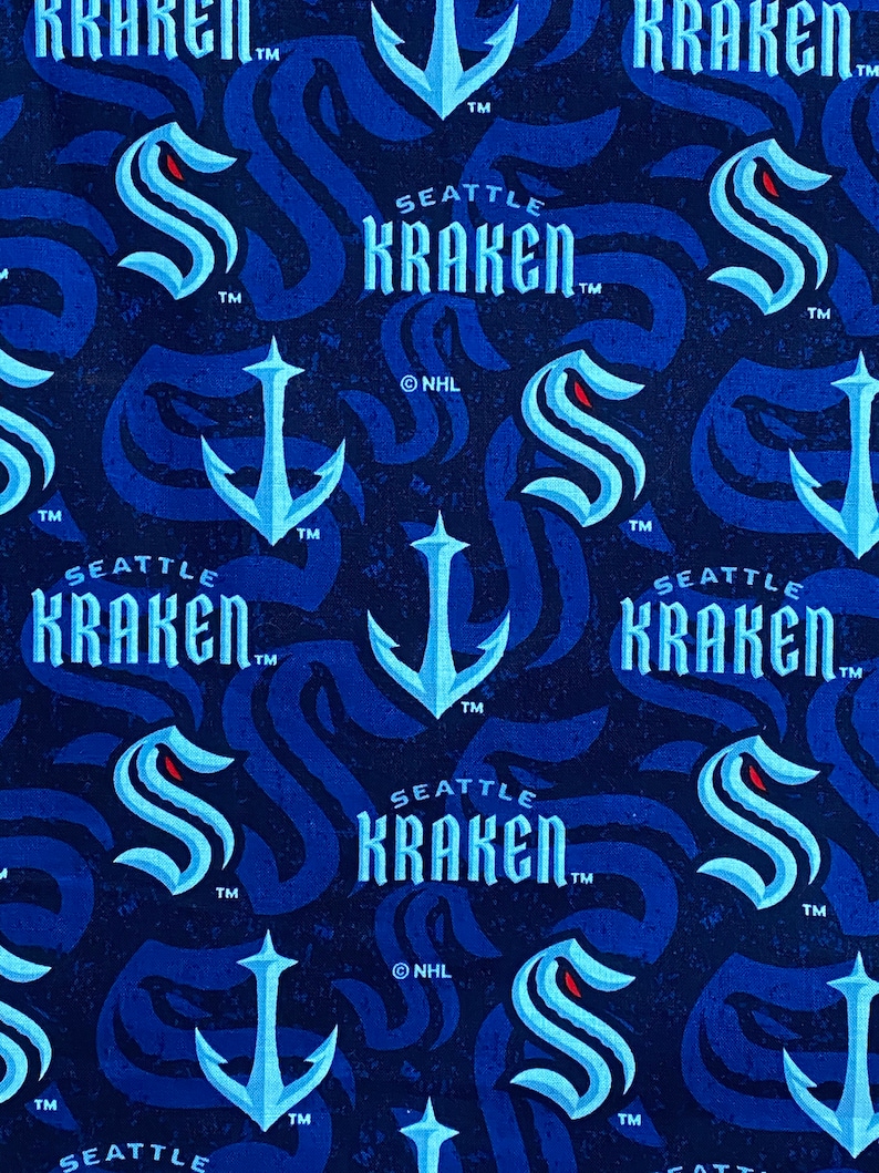 Seattle Kraken Hockey NHL Tie On Dog Bandana image 2