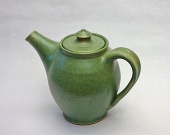 Handmade Matt Green Teapot