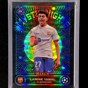 Lamine Yamal Black Rookie Refractor Rare SP Insert Cromado Holo - Barcelona