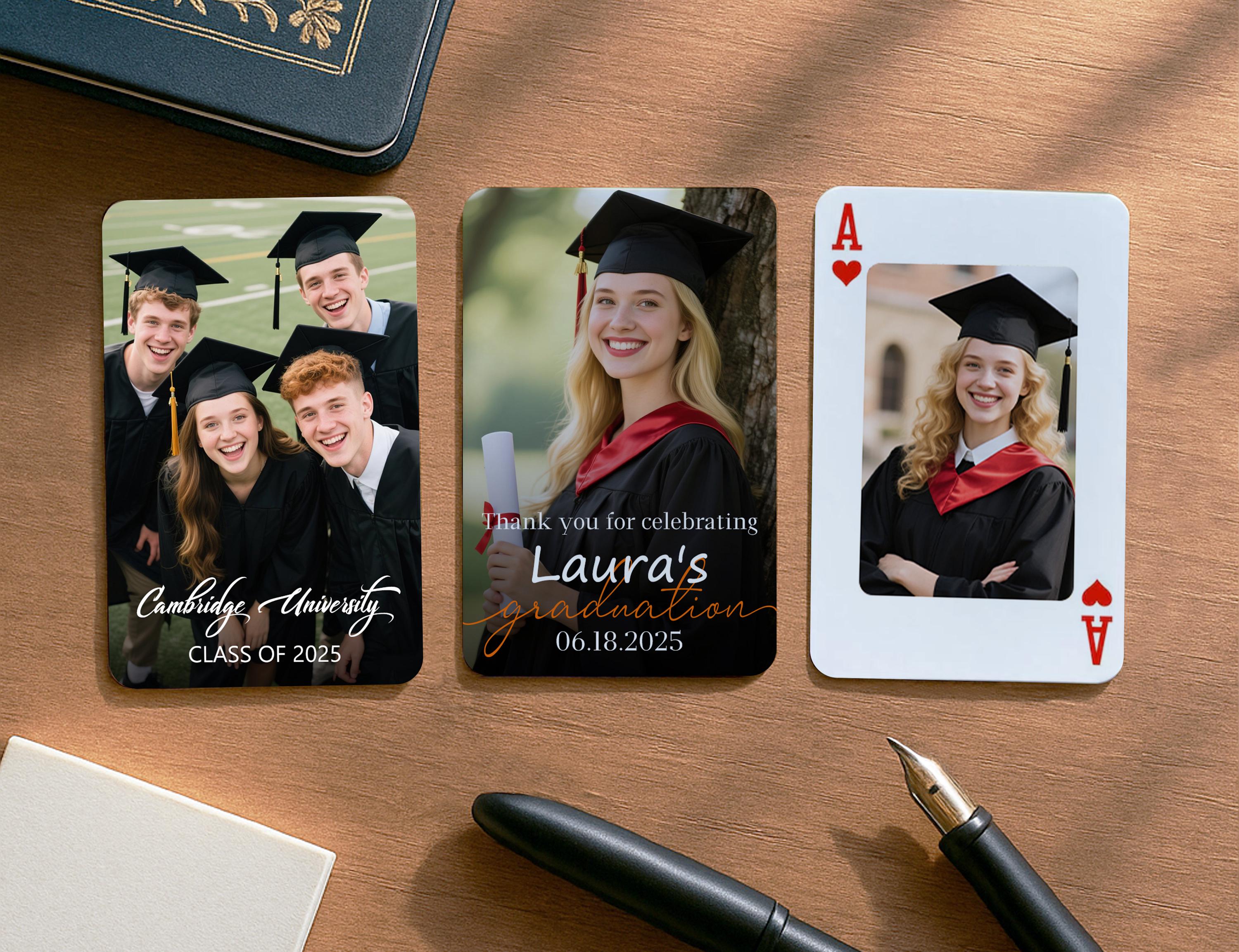 Personalized Playing Cards, Graduation Guest Book Alternative