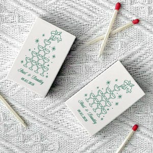 Custom Wedding Matches, Personalized Champagne Tower Matchboxes, Cocktail Reception Favors, Bridal Shower, Engagement Party Favors