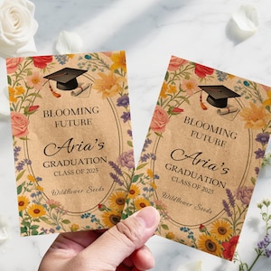 Custom Graduation Seed Packets, Graduation Party Favors Bulk, Class of 2025 Gifts, Personalized Seed Packets, Graduation Celebration Ideas