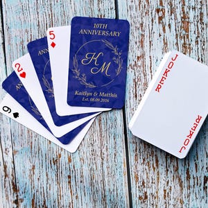 Custom Anniversary Gift, Unique Wedding Gifts, Wedding Guest Book, Playing Cards for Couples, Personalized Photo Playing Cards, Photo Gift