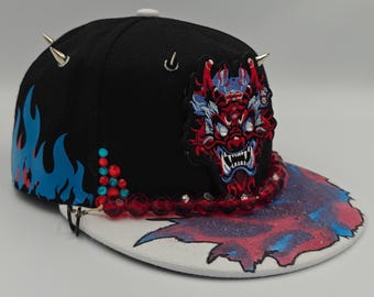 Snap the magic dragon, custom designed snap back hat.