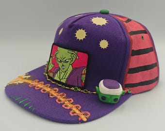 Special Snap canon, DBZ, Piccolo, dragon ball custom designed snapback hat.
