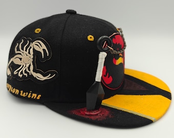 Snapion wins, Scorpion, Mortal Kombat, gaming, custom designed snapback hat