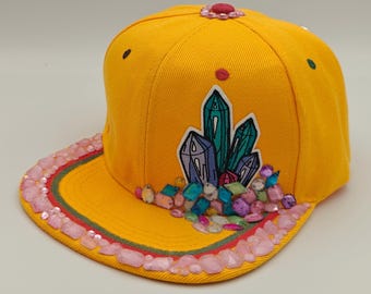 Snap gem, custom designed snapback hat.