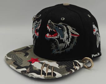 Snap pack, custom designed snap back hat.