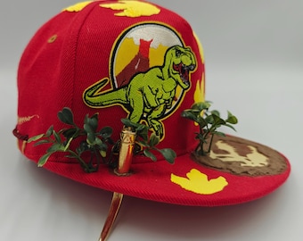 Snapasaurus rex, custom designed snap back hat.