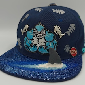 Toller weißer Snap, individuell gestaltete Snapback-Mütze.