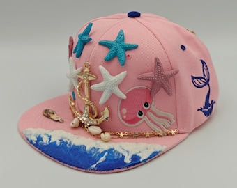 Mersnap, custom designed snapback hat.