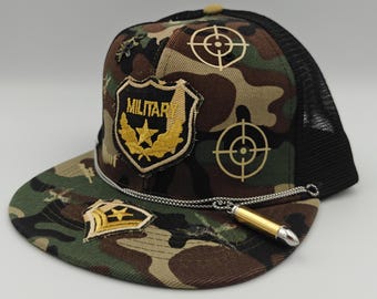 Elite Snaper, gun, military, sniper, custom designed snapback hat.