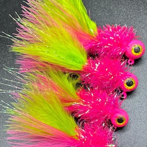 Custom hand tied Crappie jigs (Mustad sickle hooks only)