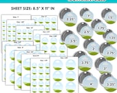Button Pin Template Bundle Editable Canva Frame Sublimation 2 3.5 1.75 1.25 24 2.25 inch Custom Badge Circle Label Blank Pinback Button SVG