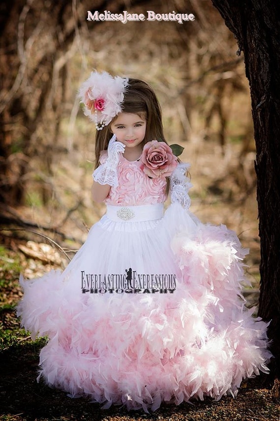 Exquisite Petal Flower Girl Dress Etsy