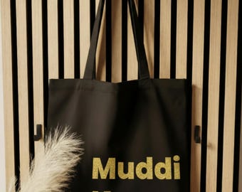 Mama Geschenk personalisiert | Tragetasche personalisiert | "Muddi Kram" Stoffbeutel | Muttertag Geburtstag Geschenkidee