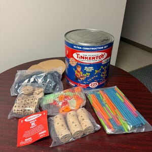 Vintage Tinkertoy Ultra Construction Set, New 225 Pieces