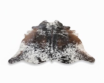 Speckled Cowhide Rug – Genuine Hair-on Hide, Rustic Decor