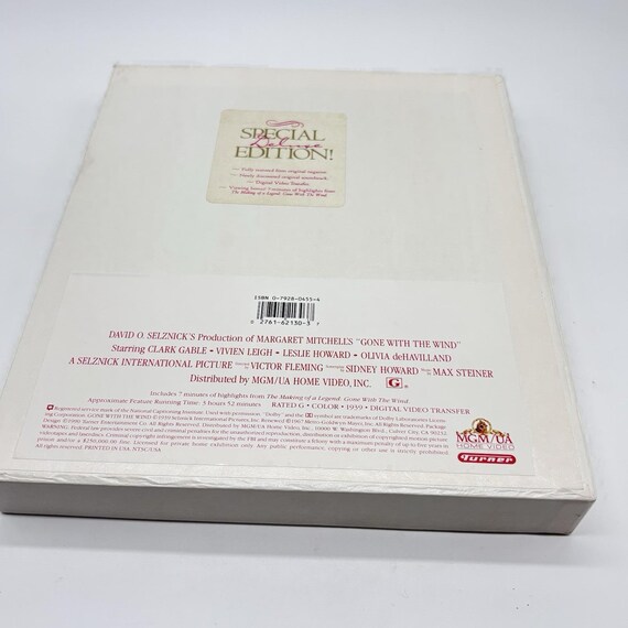 風と共に去りぬ（VHS、1990年、2本組、デラックス版） - Etsy 日本