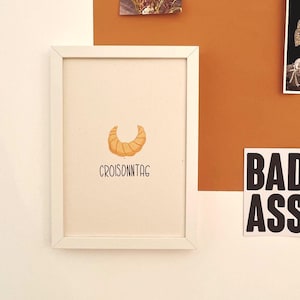 Artprint Croissant Croisonntag | A4 | A5 | individuelles Papier | nachhaltiger Eco-Print