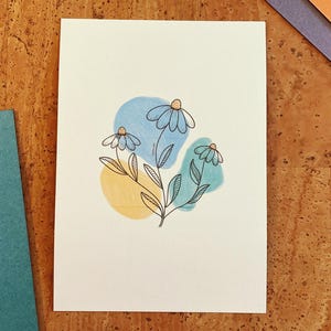 Postkarte A6 Flowers | Digitaldruck | individuelles Papier | nachhaltiger Druck