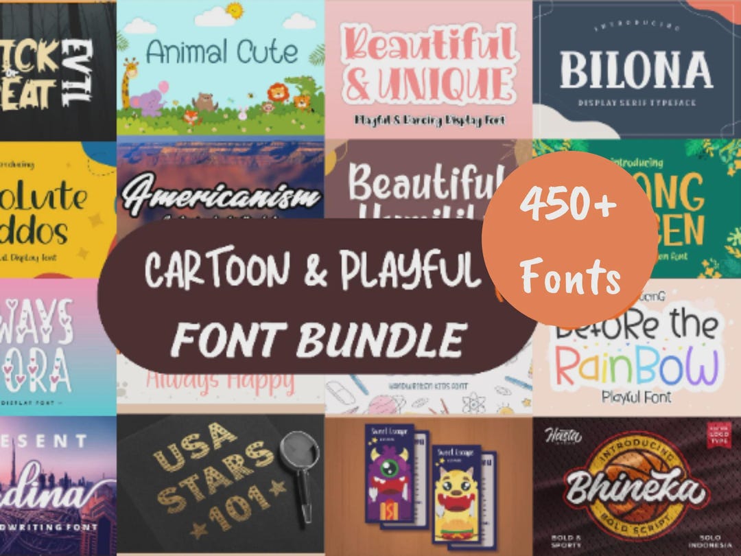 CARTOON & FONT SVG - Cartoon Font Svg, Playful Font Svg, Anime Font Svg ...
