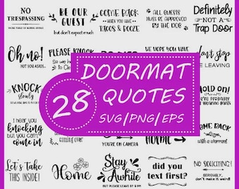 28 Doormat Quotes Svg, Doormat Svg Bundle, Door Mat Svg, Home Decor Welcome Sign Svg, Funny Doormat Svg Files For Cricut, Commercial Use Svg