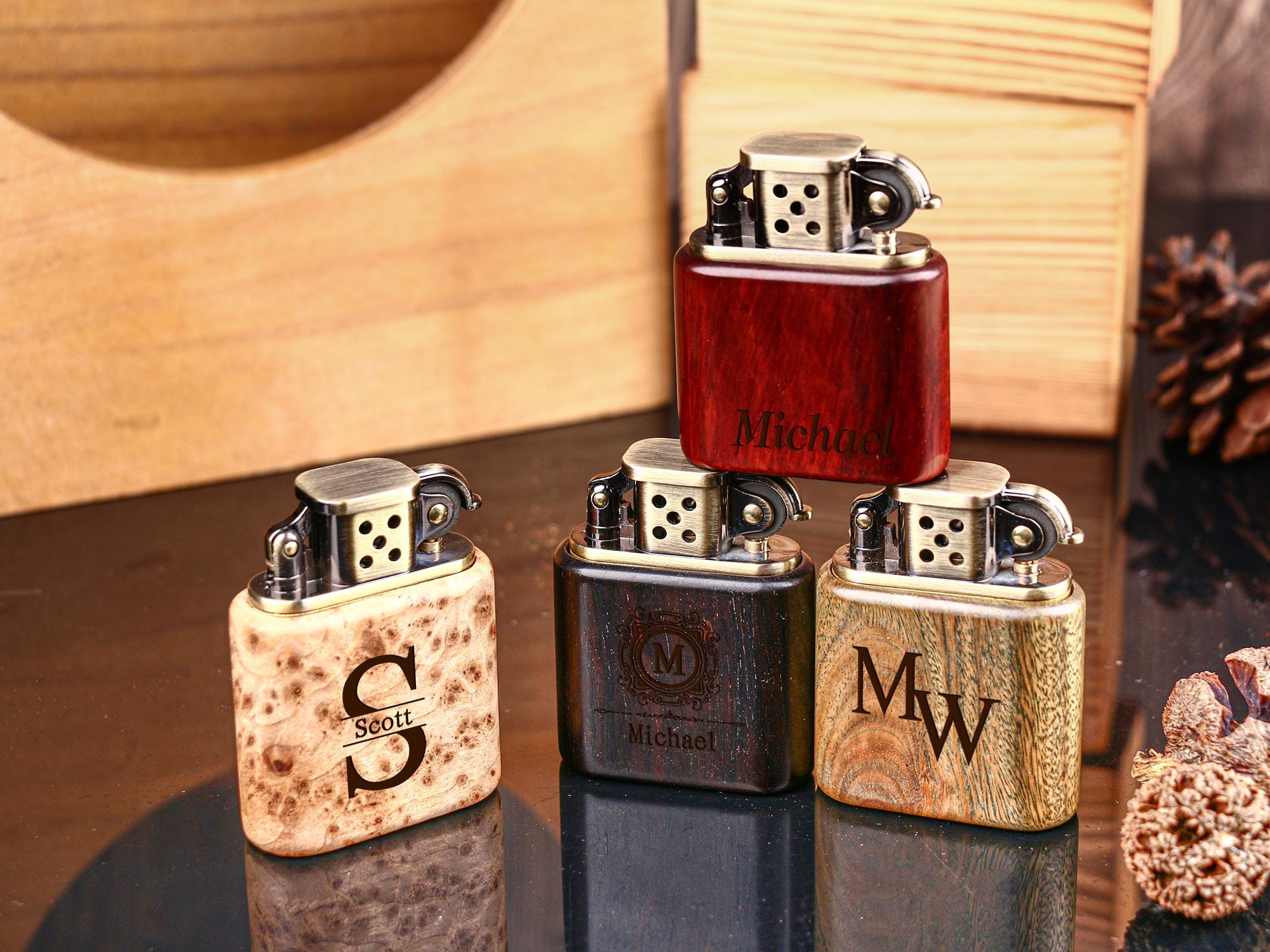 Wooden zippo - Etsy 日本