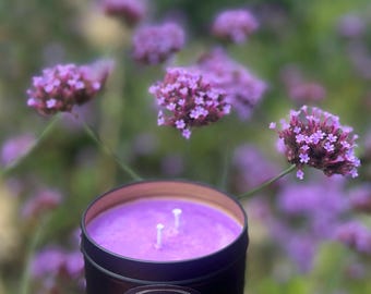 Candela di soia alla lavanda e vaniglia fatta a mano: decorazione rilassante per la casa, barattolo da 100 ml/200 ml