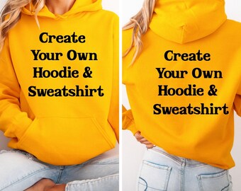 Custom Hoodie, Personalized Writing Saying Hoodie. Custom Logo Hoodie, Custom hooded sweatshirt, Custom family Hoodie
