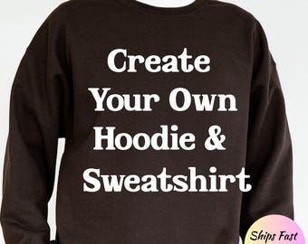 Custom Sweatshirt • Personalized Saying Crewneck • Custom Logo Sweater • Family Matching Sweatshirts