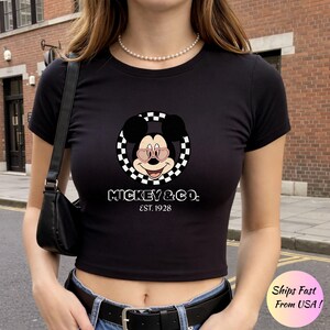 Camiseta retro de Minnie Mouse para bebé, camiseta vintage de Minnie Mouse para bebé, camiseta de Mickey y Minnie de 1928, camisetas de Disney para parejas, camisetas de Disney para familias imagen 7