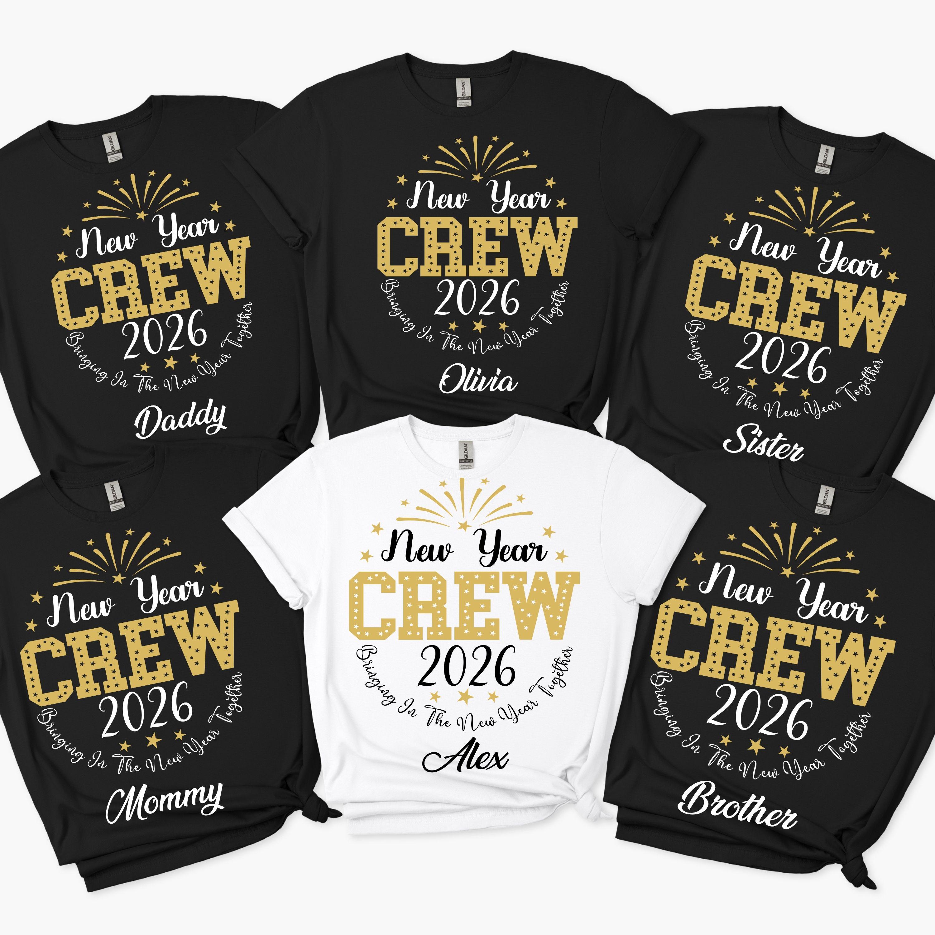 Discover Custom 2026 New Year Family Crew Shirts: Matching Christmas Holiday