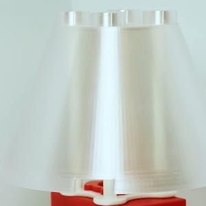 Lampe de bureau de style bloc de briques de construction | Lampe de chevet imprimée en 3D | Lampe de table imprimée en 3D | Lampe LED E27 | Décoration d'intérieur Translucent White