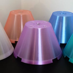 Lampe de bureau de style bloc de briques de construction | Lampe de chevet imprimée en 3D | Lampe de table imprimée en 3D | Lampe LED E27 | Décoration d'intérieur image 4