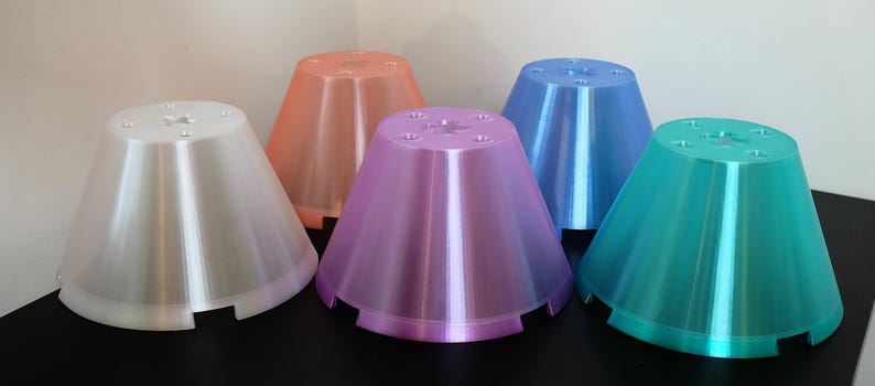 Lampe de bureau de style bloc de briques de construction | Lampe de chevet imprimée en 3D | Lampe de table imprimée en 3D | Lampe LED E27 | Décoration d'intérieur image 4