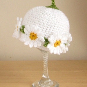 Crochet pattern for Daisy Chain hat in 4 sizes INSTANT DOWNLOAD .pdf image 2