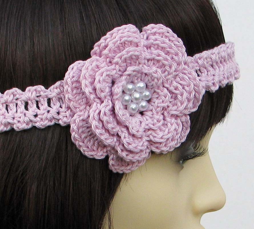 35 Baby Headband Crochet Patterns for Adorable Keepsakes and Photo Props 33 Crochet pattern for Flower Headband