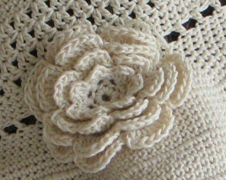 Crochet pattern to make a Sun Hat INSTANT DOWNLOAD .pdf image 3