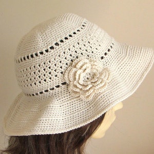 Crochet pattern to make a Sun Hat INSTANT DOWNLOAD .pdf image 1