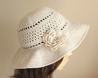Crochet pattern to make a Sun Hat - INSTANT DOWNLOAD .pdf (pattern is in English)