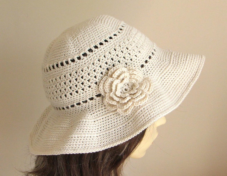 Crochet pattern to make a Sun Hat INSTANT DOWNLOAD .pdf image 1